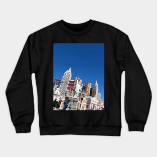 The "New York New York" Hotel and Casino in Las Vegas, Nevada Crewneck Sweatshirt